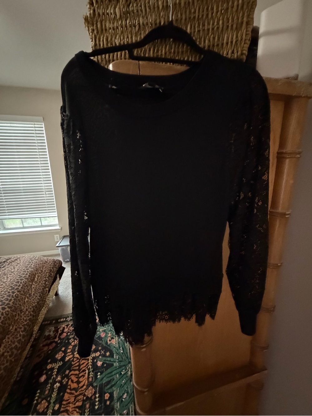 Express Black Crewneck Sweater